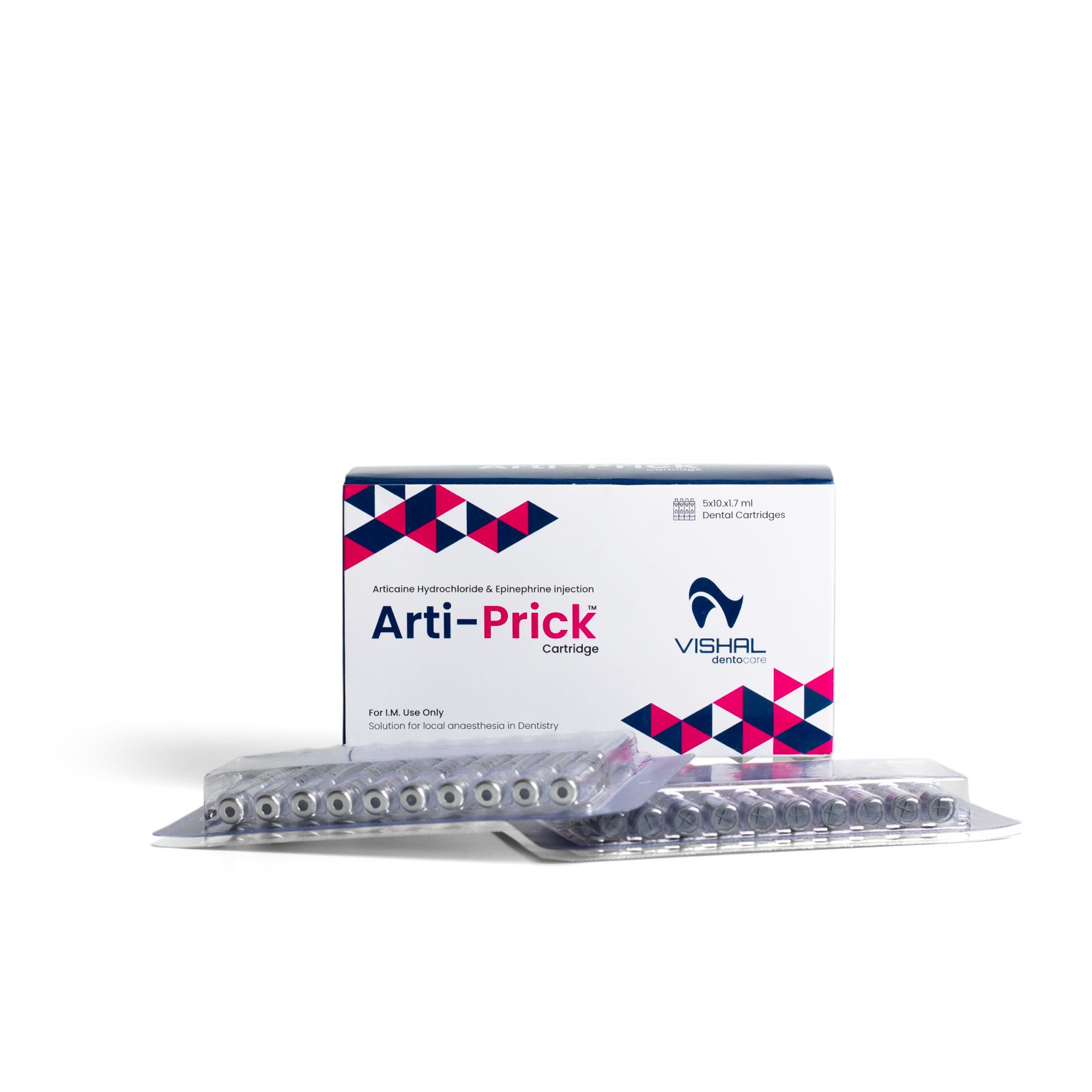 Inj. Arti Prick Cartridges - Articaine HCL 4% and Adrenaline 1 : 1,00,000 local anesthetic cartridges